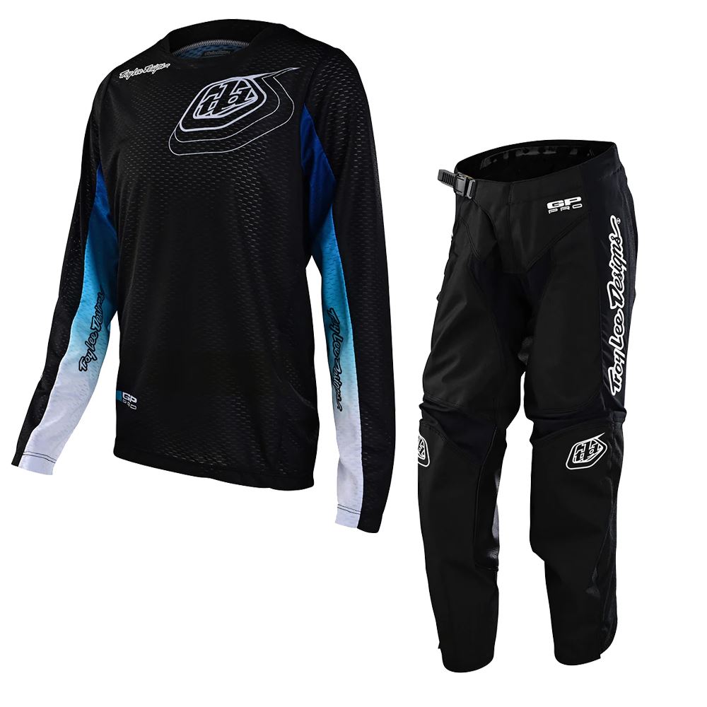 Troy Lee Designs 2024 Motocross Combo Kit Youth GP Pro Air Richter Black Blue